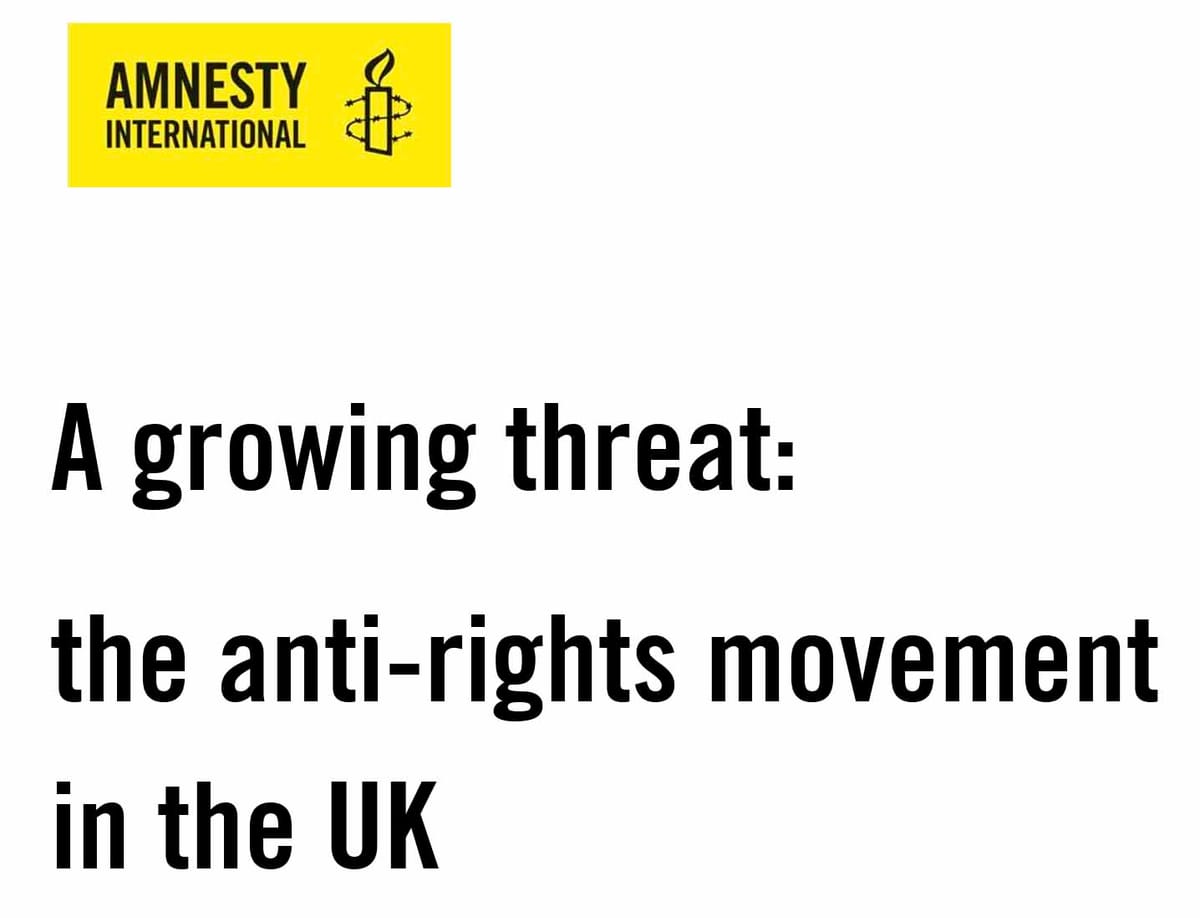 Amnesty International: A growing threat: the anti-rights movement in the UK